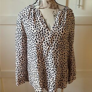 Joie silk spotted blouse